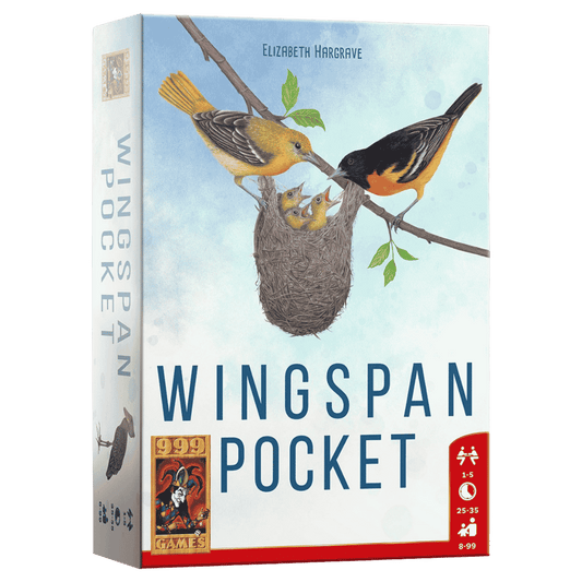 Wingspan Pocket kaartspel doos - 999 Games Nederlandstalig 2026
