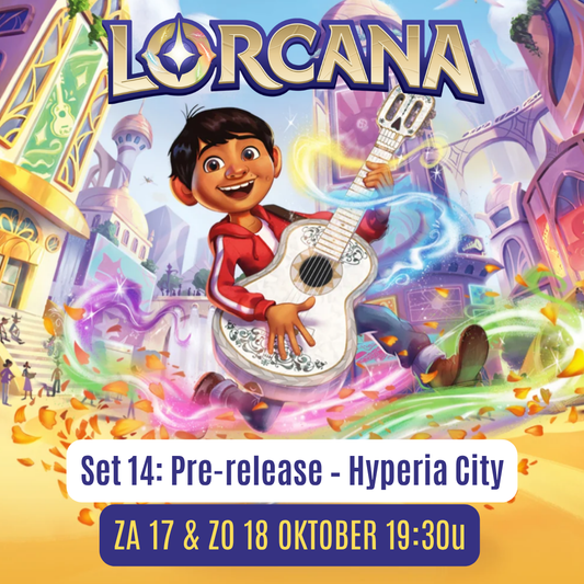 Disney Lorcana Set 14 Pre-release – “Hyperia City” | Za 17 en Zo 18 oktober, 19.30u