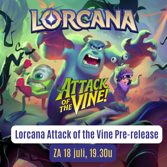 Disney Lorcana Set 13 Pre-release – “Attack of the Vine” | Zaterdag 18 juli 19:30 uur