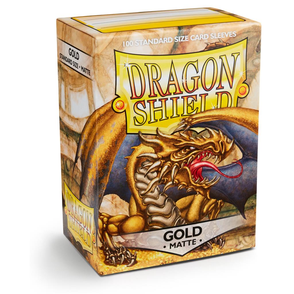 Dragon Shield Matte Sleeves – Gold – 100 stuks