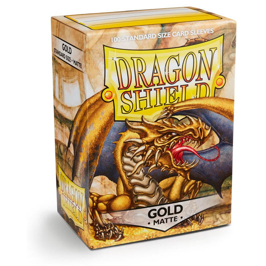 Dragon Shield Matte Sleeves – Gold – 100 stuks