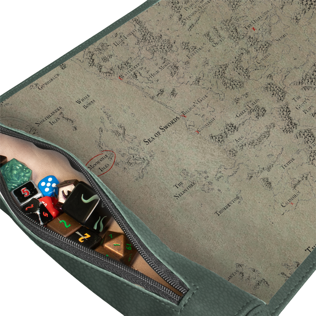 Artifacts Across Eternities: Drizzt & the Forgotten Realms Premium Dice Scroll Map