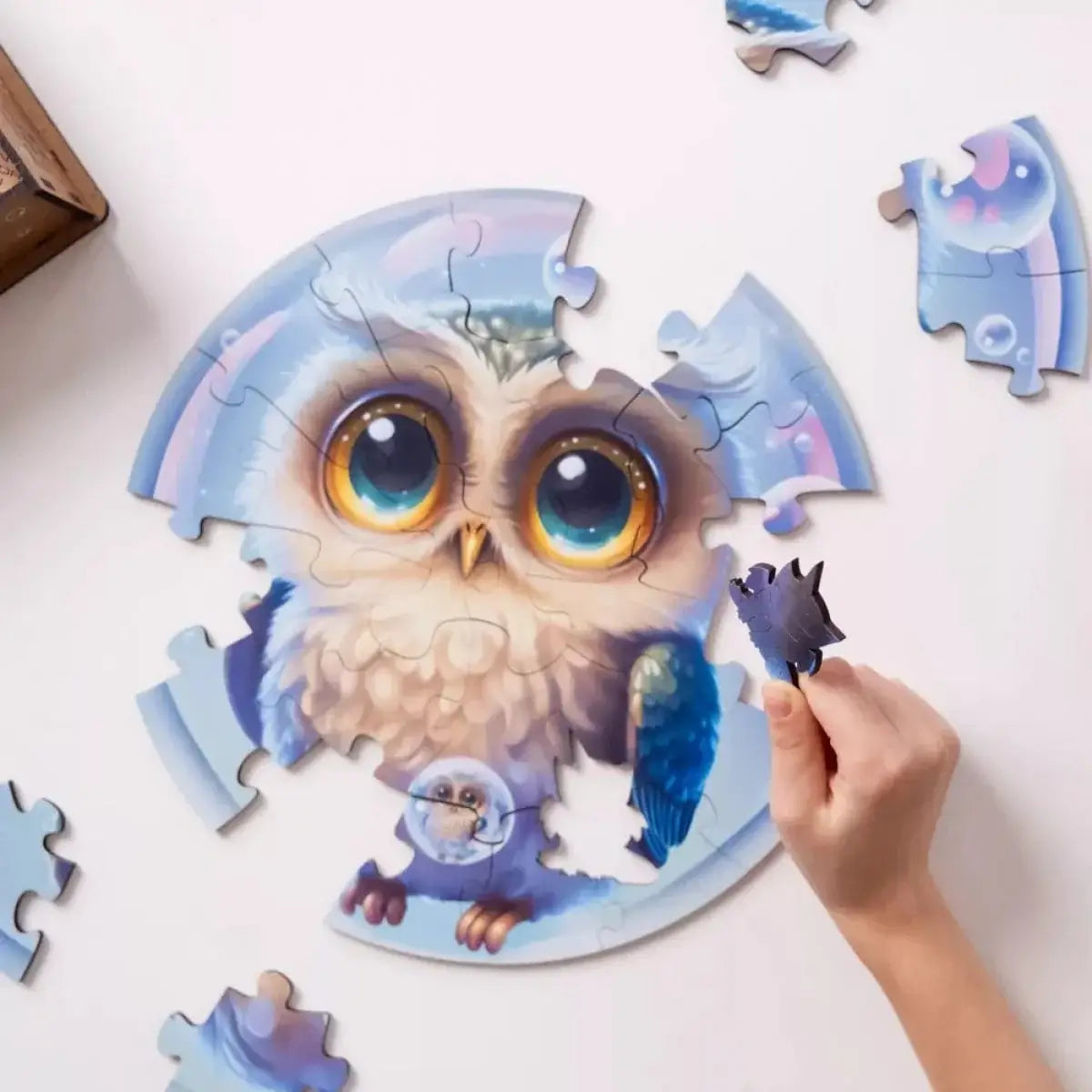 Unidragon Wooden Puzzel Bubblezz Uil