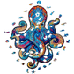Unidragon Wooden Puzzel Magnetic Octopus