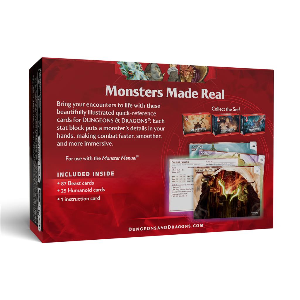 D&D Reference Cards Trove: Monsters - Animals and NPCs [PRE-ORDER]