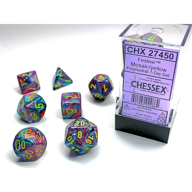 Chessex Special Polyhedral 7-Die Sets (Diverse Kleuren)